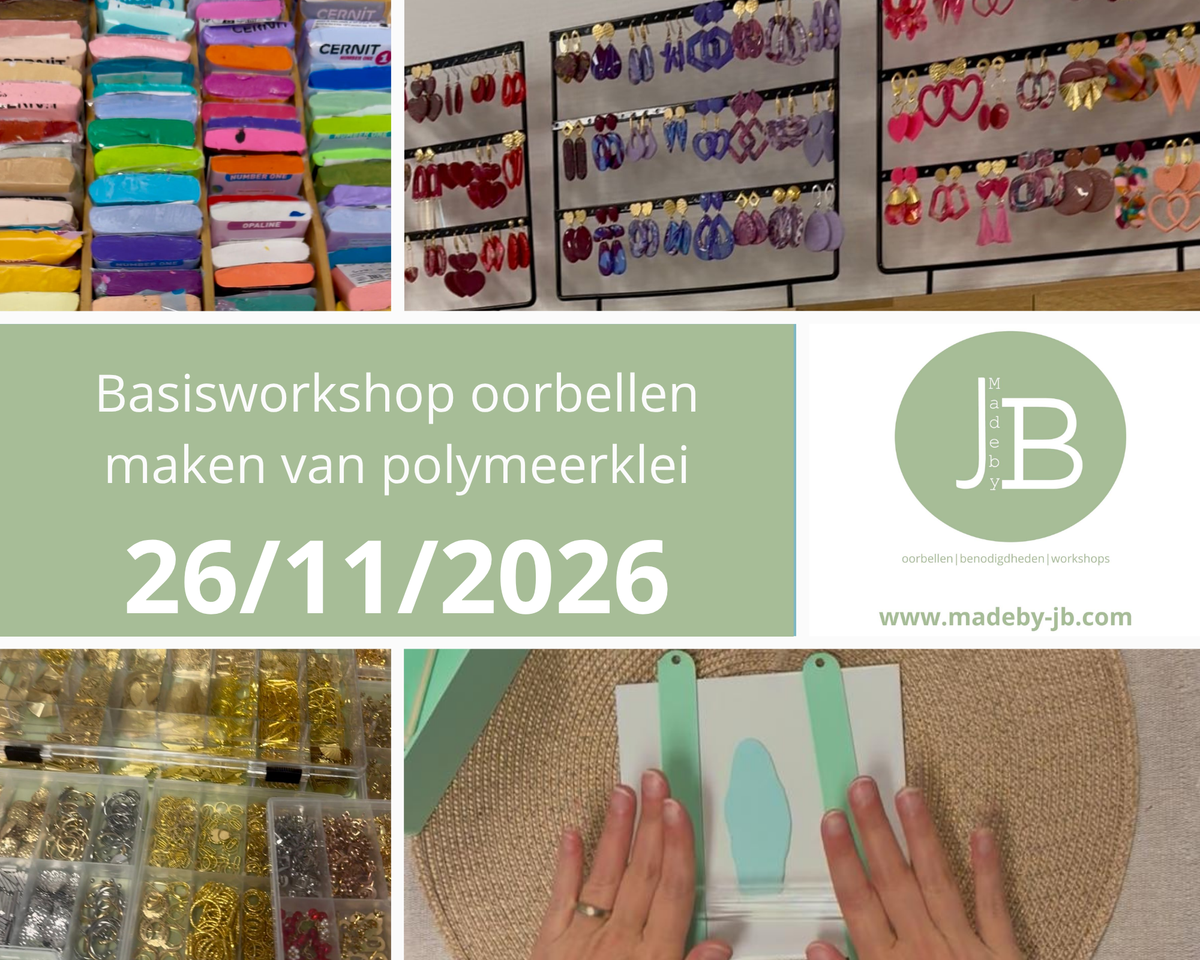 Workshop MadebyJB – donderdag 26 november 2026 19.00 uur