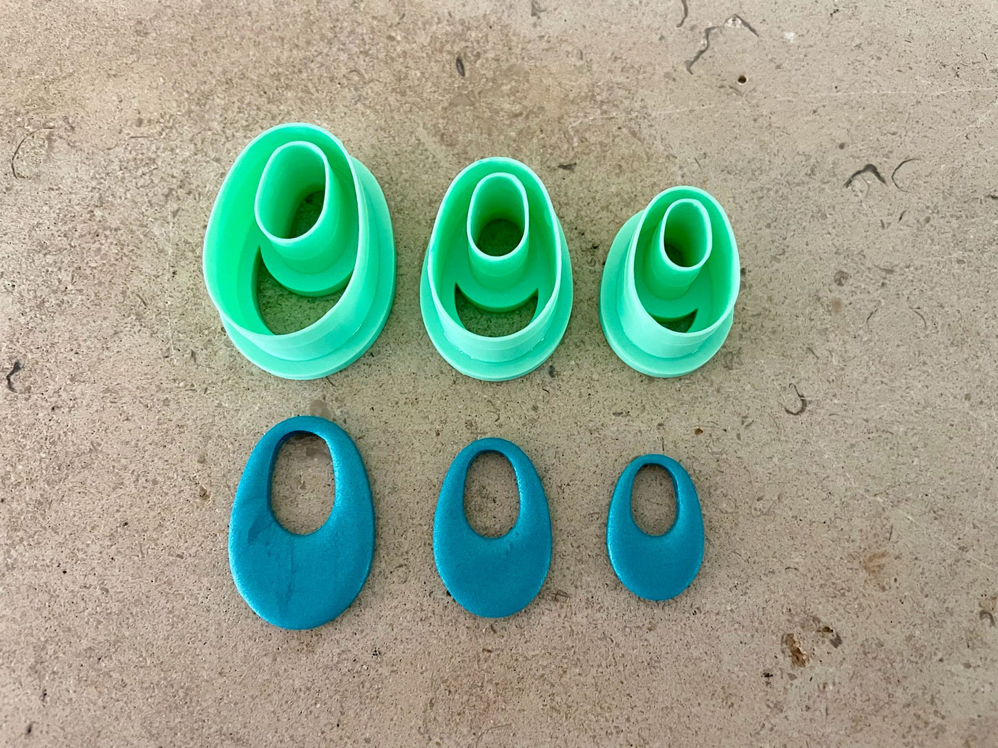 Polymeerklei Cutter Set – Ovaal Trio (20/25/30mm)