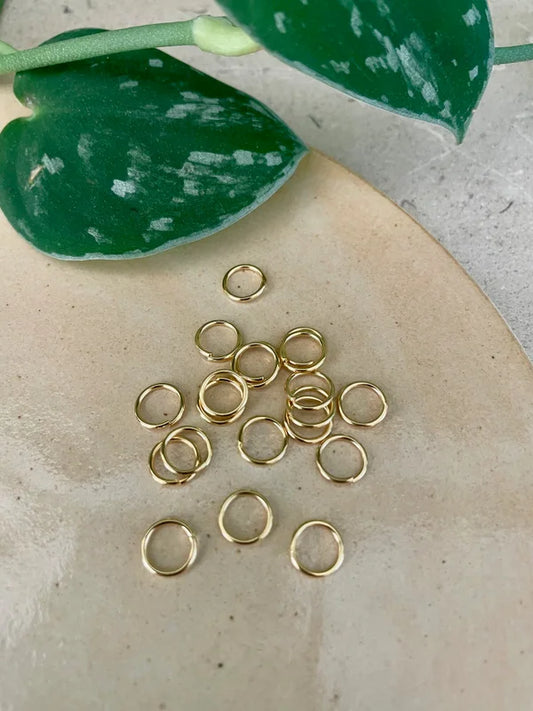 Spring Ringen 7mm – Roestvrij Staal Goud (20 stuks)