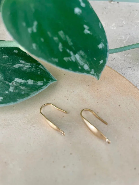 Oorbelhaken met Verticale Lus 19,5mm – 316 Chirurgisch RVS Goud (2 stuks)