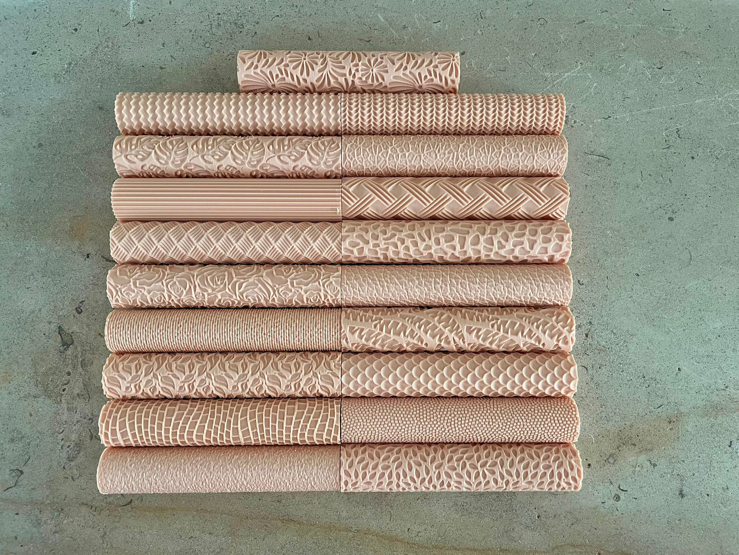 Textuurrollers Set van 19 – Beige