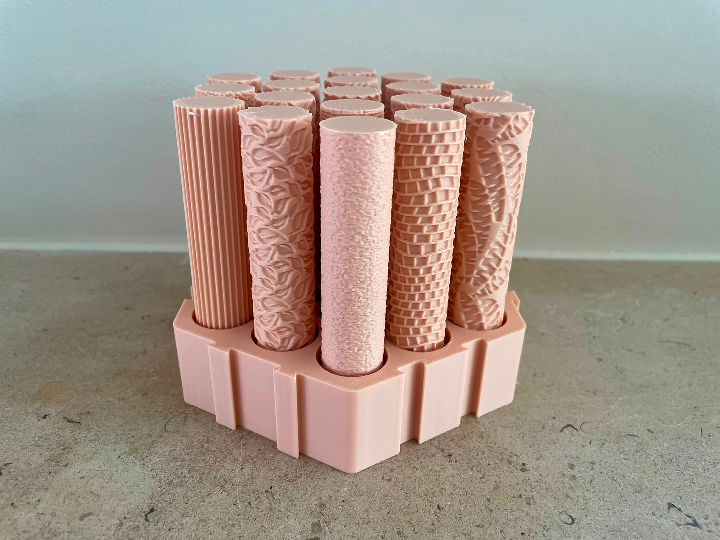 Textuurrollers Set van 19 – Beige