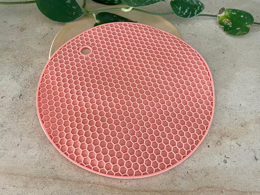 Siliconen matje met honingraatstructuur – voor UV resin roze